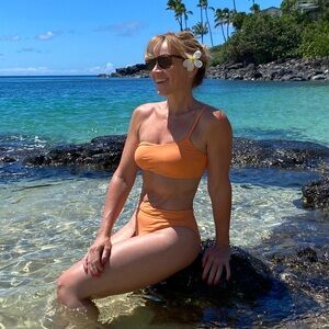 Billabong High Waist & One Shoulder Bikini Set